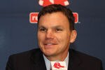 BOSTON, MA - OCTOBER 25:  Ben Cherington smiles after he was named the Executive Vice President/ General manager of the Boston Red Sox at Fenway Park October 25, 2011 in Boston, Massachusetts. (Photo by Jim Rogash/Getty Images)