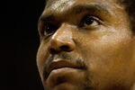 DENVER, CO - MAY 10:  Andrew Bynum #17 of the Los Angeles Lakers walks off the court during halftime against the Denver Nuggets in Game Six of the Western Conference Quarterfinals in the 2012 NBA Playoffs at Pepsi Center on May 10, 2012 in Denver, Colorado. NOTE TO USER: User expressly acknowledges and agrees that, by downloading and or using this photograph, User is consenting to the terms and conditions of the Getty Images License Agreement.  (Photo by Justin Edmonds/Getty Images)