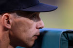 ARLINGTON, TX - APRIL 23:  Manager Joe Girardi at Rangers Ballpark in Arlington on April 23, 2012 in Arlington, Texas.  (Photo by Ronald Martinez/Getty Images)