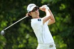 PONTE VEDRA BEACH, FL - MAY 12: Kevin Na of the United States hits his tee shot on the fifth hole during the third round of THE PLAYERS Championship held at THE PLAYERS Stadium course at TPC Sawgrass on May 12, 2012 in Ponte Vedra Beach, Florida.  (Photo by Andy Lyons/Getty Images)