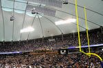 MINNEAPOLIS, MN - DECEMBER 4: Matt Prater #5 of the Denver Broncos kicks a 23-yard field goal in the final minute against the Minnesota Vikings on December 4, 2011 at Mall of America Field at the Hubert H. Humphrey Metrodome in Minneapolis, Minnesota. The Broncos defeated the Vikings 35-32. (Photo by Hannah Foslien/Getty Images)