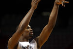 MIAMI, FL - MAY 13: Forward Chris Bosh #1 of the Miami Heat warms up prior to playing against the  Indiana Pacers in Game One of the Eastern Conference Semifinals in the 2012 NBA Playoffs on May 13, 2012 at the American Airines Arena in Miami, Florida. NOTE TO USER: User expressly acknowledges and agrees that, by downloading and or using this photograph, User is consenting to the terms and conditions of the Getty Images License Agreement.  (Photo by Marc Serota/Getty Images)