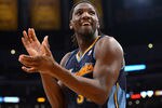 LOS ANGELES, CA - MAY 12:  Kenneth Faried #35 of the Denver Nuggets reacts in the first half while taking on the Los Angeles Lakers in Game Seven of the Western Conference Quarterfinals in the 2012 NBA Playoffs on May 12, 2012 at Staples Center in Los Angeles, California. NOTE TO USER: User expressly acknowledges and agrees that, by downloading and or using this photograph, User is consenting to the terms and conditions of the Getty Images License Agreement.  (Photo by Harry How/Getty Images)