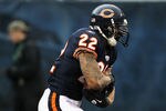 CHICAGO, IL - DECEMBER 04: Matt Forte #22 of the Chicago Bears takes the hand-off on the play in which he injured his knee against the Kansas City Chiefs at Soldier Field on December 4, 2011 in Chicago, Illinois. The Chiefs defeated the Bears 10-3. (Photo by Jonathan Daniel/Getty Images)