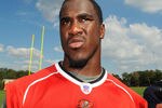 TAMPA, FL -  MAY 4: Linebacker Lavonte David #54 of the Tampa Bay Buccaneers talks to the media after a rookie practice at the Buccaneers practice facility May 4, 2012 in Tampa, Florida. (Photo by Al Messerschmidt/Getty Images)