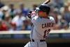 MINNEAPOLIS, MN - MAY 15: Asdrubal Cabrera #13 of the Cleveland Indians hits a solo home run against the Minnesota Twins during the fifth inning on May 15, 2012 at Target Field in Minneapolis, Minnesota. (Photo by Hannah Foslien/Getty Images)