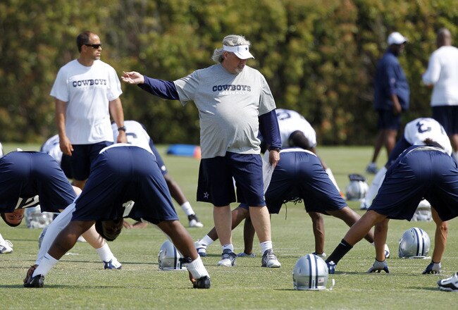 IRVING, TX - MAY 5:  Dallas Cowboys defensive coordinator Rob Ryan coaches during rookie mini camp on May 5, 2012 at the Valley Ranch Complex in Irving, Texas. (Photo by Layne Murdoch/Getty Images)