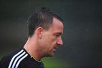 COBHAM, ENGLAND - MAY 15:  John Terry of Chelsea in action in the rain during training at Chelsea Training Ground on May 15, 2012 in Cobham, England.  (Photo by Laurence Griffiths/Getty Images)