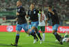 SOFIA, BULGARIA - SEPTEMBER 02:  Wayne Rooney of England celebrates scoring to make it 2-0 with John Terry and Chris Smalling during the EURO 2012 group G qualifying match between Bulgaria and England at the Vasil Levski National Stadium on September 2, 2011 in Sofia, Bulgaria.  (Photo by Michael Regan/Getty Images)