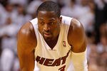 MIAMI, FL - MAY 15: Dwyane Wade #3 of the Miami Heat looks on during Game Two of the Eastern Conference Semifinals in the 2012 NBA Playoffs against the Indiana Pacers at AmericanAirlines Arena on May 15, 2012 in Miami, Florida. NOTE TO USER: User expressly acknowledges and agrees that, by downloading and/or using this Photograph, User is consenting to the terms and conditions of the Getty Images License Agreement.  (Photo by Mike Ehrmann/Getty Images)