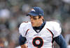 OAKLAND, CA - NOVEMBER 06:  Brady Quinn #9 of the Denver Broncos stands on the sidelines during their game against the Oakland Raiders at O.co Coliseum on November 6, 2011 in Oakland, California.  (Photo by Ezra Shaw/Getty Images)