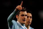 MANCHESTER, ENGLAND - DECEMBER 21:  Adam Johnson of Manchester City celebrates scoring his team's second goal during the Barclays Premier League match between Manchester City and Stoke City at the Etihad Stadium on December 21, 2011 in Manchester, England.  (Photo by Gareth Copley/Getty Images)