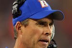 GLENDALE, AZ - JANUARY 04:  Head coach Chris Petersen of the Boise State Broncos looks on in the first half against the TCU Horned Frogs during the Tostitos Fiesta Bowl at the Universtity of Phoenix Stadium on January 4, 2010 in Glendale, Arizona.  (Photo by Christian Petersen/Getty Images)