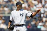 NEW YORK, NY - MAY 13:  Andy Pettitte #46 of the New York Yankees prepares to pitch against the Seattle Mariners at Yankee Stadium on May 13, 2012  in the Bronx borough of New York City.  (Photo by Jim McIsaac/Getty Images)