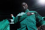 BOSTON, MA - MAY 14:  Kevin Garnett #5 of the Boston Celtics walks on the court during player introductions before Game Two of the Eastern Conference Semifinals in the 2012 NBA Playoffs on May 14, 2012 at TD Garden in Boston, Massachusetts. NOTE TO USER: User expressly acknowledges and agrees that, by downloading and or using this photograph, User is consenting to the terms and conditions of the Getty Images License Agreement.  (Photo by Elsa/Getty Images)