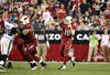 GLENDALE, AZ - JANUARY 01:  Quarterback John Skelton #19 of the Arizona Cardinals throws a pass during the NFL game against the Seattle Seahawks at the University of Phoenix Stadium on January 1, 2012 in Glendale, Arizona.  The Cardinals defeated the Seahawks 23-20 in overtime.  (Photo by Christian Petersen/Getty Images)