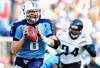 NASHVILLE, TN - DECEMBER 24:  Matt Hasselbeck #8 of the Tennessee Titans rolls out against the Jacksonville Jaguars during play at LP Field on December 24, 2011 in Nashville, Tennessee. The Titans won 23-17.  (Photo by Grant Halverson/Getty Images)