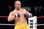 HOFFMAN ESTATES, IL - MAY 19:  Mike Ciesnolevicz  of the Silverbacks celebrates after knocking down Adam Maciejewski of the Red Bears on May 19, 2007 at the Sears Centre in Chicago, Illinois.  (Photo by Brian Bahr/Getty Images for IFL)