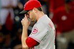 ATLANTA, GA - MAY 14:  Sean Marshall #51 of the Cincinnati Reds reacts after their 3-1 win against the Atlanta Braves at Turner Field on May 14, 2012 in Atlanta, Georgia.  (Photo by Kevin C. Cox/Getty Images)