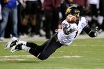 LAS VEGAS, NV - DECEMBER 22:  Deveron Carr #1 of the Arizona State Sun Devils nearly intercepts a pass from Kellen Moore of the Boise State Broncos during the MAACO Bowl Las Vegas at Sam Boyd Stadium December 22, 2011 in Las Vegas, Nevada.  (Photo by Ethan Miller/Getty Images)