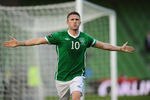 DUBLIN, IRELAND - MAY 24:  Robbie Keane of Ireland celebrates after scoring during the Carling Nations Cup match between Republic of Ireland and Northern Ireland at Aviva Stadium on May 24, 2011 in Dublin, Ireland.  (Photo by Mike Hewitt/Getty Images)