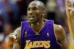 ORLANDO, FL - JUNE 14:  Kobe Bryant #24 of the Los Angeles Lakers reacts after making a three-pointer in the second half against the Orlando Magic in Game Five of the 2009 NBA Finals on June 14, 2009 at Amway Arena in Orlando, Florida.  NOTE TO USER:  User expressly acknowledges and agrees that, by downloading and or using this photograph, User is consenting to the terms and conditions of the Getty Images License Agreement.  (Photo by Ronald Martinez/Getty Images)