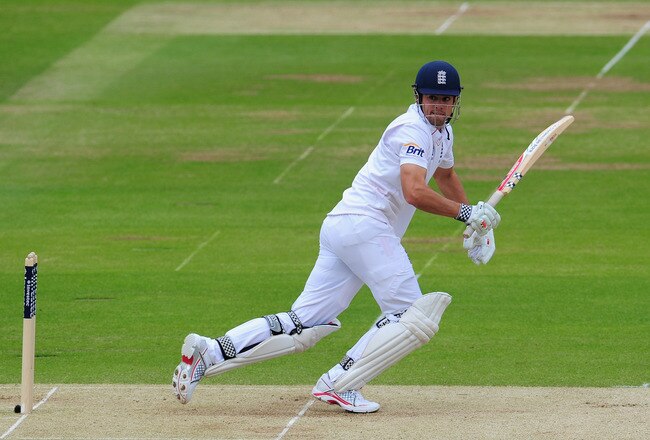 LONDON, ENGLAND - MAY 18:  England batsman Alastair Cook picks up some runs during day two of the 1st Test match between England and West Indies at Lord's Cricket Ground on May 18, 2012 in London, England.  (Photo by Stu Forster/Getty Images)