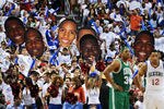 PHILADELPHIA, PA - MAY 18: Philadelphia 76ers fans cheer during the game against the Boston Celtics in Game Four of the Eastern Conference Semifinals in the 2012 NBA Playoffs at the Wells Fargo Center on May 18, 2012 in Philadelphia, Pennsylvania. The Sixers won 92-83. NOTE TO USER: User expressly acknowledges and agrees that, by downloading and or using this photograph, User is consenting to the terms and conditions of the Getty Images License Agreement. (Photo by Drew Hallowell/Getty Images)