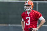 BEREA, OH - MAY 12: Quarterback Brandon Weeden #3 of the Cleveland Browns during the second day of minicamp at Cleveland Browns training facility on May 12, 2012 in Berea, Ohio. (Photo by Jason Miller/Getty Images)