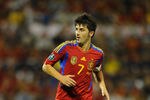 ALICANTE, SPAIN - OCTOBER 11:  David Villa of Spain in action during the UEFA EURO 2012 Group I Qualifier between Spain and Scotland at the Rico Perez stadium on October 11, 2011 in Alicante, Spain.  (Photo by Jasper Juinen/Getty Images)