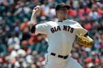 SAN FRANCISCO, CA - MAY 17:  Matt Cain #18 of the San Francisco Giants pitches against the St Louis Cardinals at AT&T Park on May 17, 2012 in San Francisco, California.  (Photo by Thearon W. Henderson/Getty Images)