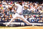 NEW YORK, NY - MAY 20:  CC Sabathia #52 of the New York Yankees pitches against the Cincinnati Reds during their game on May 20, 2012 at Yankee Stadium in the Bronx borough of New York City.  (Photo by Al Bello/Getty Images)