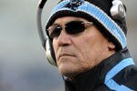 CHARLOTTE, NC - DECEMBER 11:  Head Coach Ron Rivera of the Carolina Panthers looks on during the game against the Atlanta Falcons at Bank of America Stadium on December 11, 2011 in Charlotte, North Carolina.  (Photo by Jared C. Tilton/Getty Images)