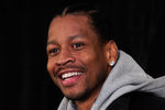 LAS VEGAS, NV - OCTOBER 26:  Basketball player Allen Iverson smiles during a news conference at the Thomas & Mack Center to announce the Las Vegas Superstar Challenge October 26, 2011 in Las Vegas, Nevada. The three-game tournament will take place at the Thomas & Mack Center on November 12 and 13, 2011, and will feature four teams made up of NBA players, former NBA players and rookies. Iverson will serve as a captain for one of the teams.  (Photo by Ethan Miller/Getty Images)