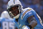 SAN DIEGO, CA - NOVEMBER 27:   Vincent Brown #86 of the San Diego Chargers lines up at the line of scrimage during the game against the Denver Broncos at Qualcomm Stadium on November 27, 2011 in San Diego, California.  (Photo by Harry How/Getty Images)