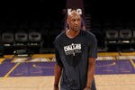 LOS ANGELES, CA - JANUARY 16: Lamar Odom #7 of the Dallas Mavericks warms up for the game with the Los Angeles Lakers in his first game at Staples Center after being traded by the Lakers, on January 16, 2012 in Los Angeles, California.  NOTE TO USER: User expressly acknowledges and agrees that, by downloading and or using this photograph, User is consenting to the terms and conditions of the Getty Images License Agreement.  (Photo by Stephen Dunn/Getty Images)