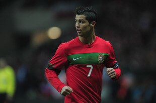 WARSAW, POLAND - FEBRUARY 29:  Cristiano Ronaldo of Portugal in action during the International Friendly mach between Poland and Portugal at National Stadium on February 29, 2012 in Warsaw, Poland.  (Photo by Jamie McDonald/Getty Images)