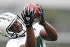 FLORHAM PARK, NJ - MAY 04:  Stephen Hill #84 of the New York Jets works out during the Jets Rookie Minicamp on May 4, 2012 in Florham Park, New Jersey.  (Photo by Jeff Zelevansky/Getty Images)
