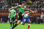 BUCHAREST, ROMANIA - MAY 09:  Miranda of Atletico Madrid competes with Fernando Llorente of Athletic Bilbao during the UEFA Europa League Final between Atletico Madrid and Athletic Bilbao at the National Arena on May 9, 2012 in Bucharest, Romania.  (Photo by Michael Regan/Getty Images)
