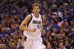DALLAS, TX - MAY 03:  Dirk Nowitzki #41 of the Dallas Mavericks during Game Three of the Western Conference Quarterfinal at American Airlines Center on May 3, 2012 in Dallas, Texas.  NOTE TO USER: User expressly acknowledges and agrees that, by downloading and or using this photograph, User is consenting to the terms and conditions of the Getty Images License Agreement.  (Photo by Ronald Martinez/Getty Images)