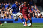LIVERPOOL, ENGLAND - MAY 13:  Sylvain Marveaux of Newcastle United holds off a challenge from Leon Osman of Everton during the Barclays Premier League match between Everton and Newcastle United at Goodison Park on May 13, 2012 in Liverpool, England.  (Photo by Clive Brunskill/Getty Images)