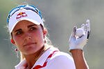 MOBILE, AL - APRIL 29:  Lexi Thompson reacts after her putt on the 18th green during the final round of the Mobile Bay LPGA Classic at the Crossings Course at the Robert Trent Jones Trail at Magnolia Grove on April 29, 2012 in Mobile, Alabama.  (Photo by Kevin C. Cox/Getty Images)