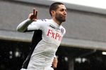 LONDON, ENGLAND - MARCH 04:  Fulham's Clint Dempsey celebrates after scoring his second goal and Fulham's fifth goal of the match during the Barclays Premier League match between Fulham and Wolverhampton Wanderers at Craven Cottage on March 4, 2012 in London, England.  (Photo by Scott Heavey/Getty Images)