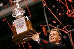 NEW ORLEANS - JANUARY 01:  Head coach Mark Richt of the Georgia Bulldogs celebrates with the trophy after their 41-10 win against the Hawai'i Warriors during the Allstate Sugar Bowl at the Louisiana Superdome on January 1, 2008 in New Orleans, Louisiana.  (Photo by Kevin C. Cox/Getty Images)