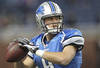 DETROIT, MI - NOVEMBER 20: Matthew Stafford #9 of the Detroit Lions warms up prior to the start of the game against the Carolina Panthers at Ford Field on November 20, 2011 in Detroit, Michigan.  (Photo by Leon Halip/Getty Images)