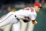 WASHINGTON, DC - SEPTEMBER 06:  Stephen Strasburg #37 of the Washington Nationals pitches against the Los Angeles Dodgers at Nationals Park on September 6, 2011 in Washington, DC.  (Photo by Greg Fiume/Getty Images)