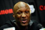 EL SEGUNDO, CA - MAY 11:  Lamar Odom #7 of the Los Angeles Lakers speaks during a news conference at the Lakers training facility on May 11, 2011 in El Segundo, California. The Lakers were swept out of their best of seven series with the Dallas Mavericks four games to none. NOTE TO USER: User expressly acknowledges and agrees that, by downloading and or using this photograph, User is consenting to the terms and conditions of the Getty Images License Agreement.  (Photo by Kevork Djansezian/Getty Images)