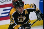 21 Feb 1996:  Center Adam Oates of the Boston Bruins moves down the ice during a game against the Anaheim Mighty Ducks at Arrowhead Pond in Anaheim, California.  The Ducks won the game, 4-3. Mandatory Credit: Glenn Cratty  /Allsport