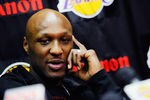 EL SEGUNDO, CA - MAY 11:  Lamar Odom #7 of the Los Angeles Lakers speaks during a news conference at the Lakers training facility on May 11, 2011 in El Segundo, California. The Lakers were swept out of their best of seven series with the Dallas Mavericks four games to none. NOTE TO USER: User expressly acknowledges and agrees that, by downloading and or using this photograph, User is consenting to the terms and conditions of the Getty Images License Agreement.  (Photo by Kevork Djansezian/Getty Images)