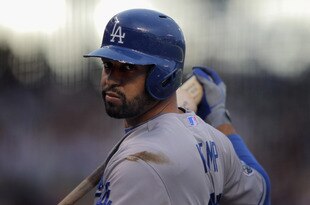 DENVER, CO - APRIL 30:  Matt Kemp #27 of the Los Angeles Dodgers prepares to bat against the Colorado Rockies in the first inning at Coors Field on April 30, 2012 in Denver, Colorado. Kemp hit a home run on the first pitch delivered to him by starting pitcher Juan Nicasio #44 of the Colorado Rockies.  (Photo by Doug Pensinger/Getty Images)